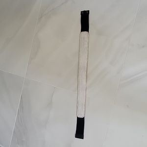 BCBG Exotic Waist Belt - White Snakeskin